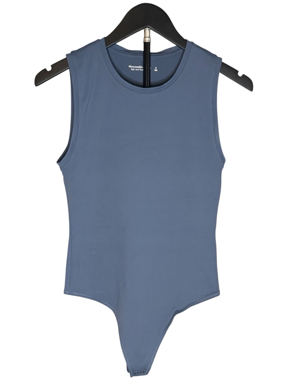 Abercrombie & Fitch Sleeveless Bodysuit in Slate Blue